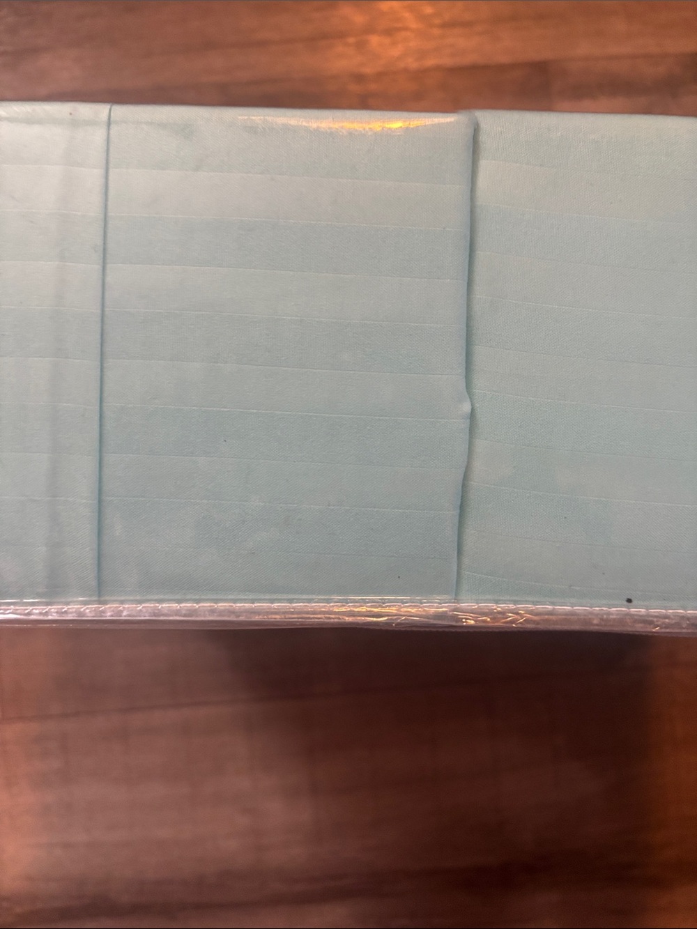 Special Striped King Bed Sheet Set - Aqua Blue - Picture 3 of 3
